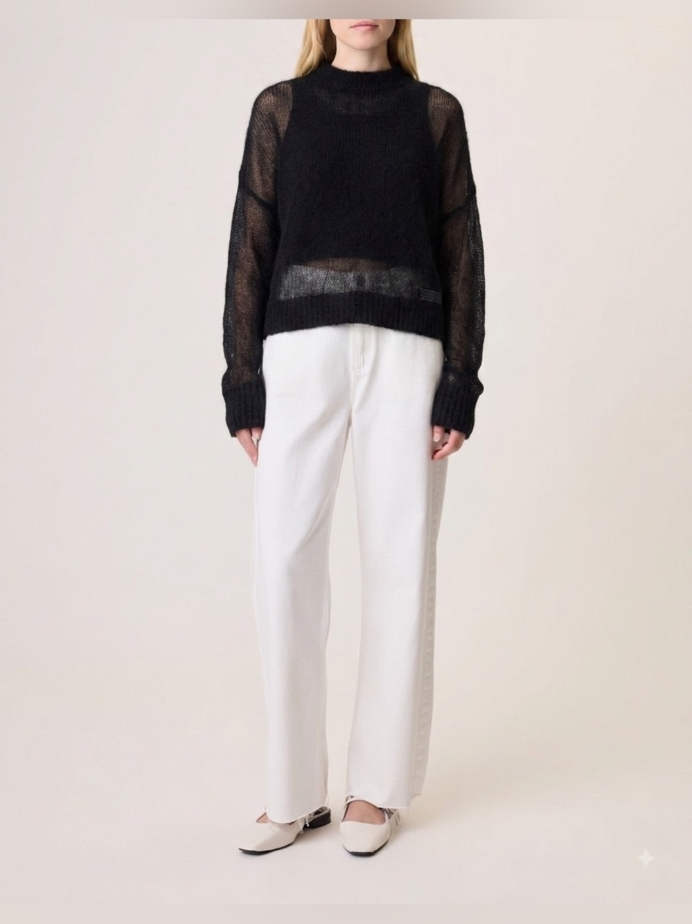 Rag & Bone Edissa Jersey Crew - NWT designer wool and Alpaca sweater women’s S